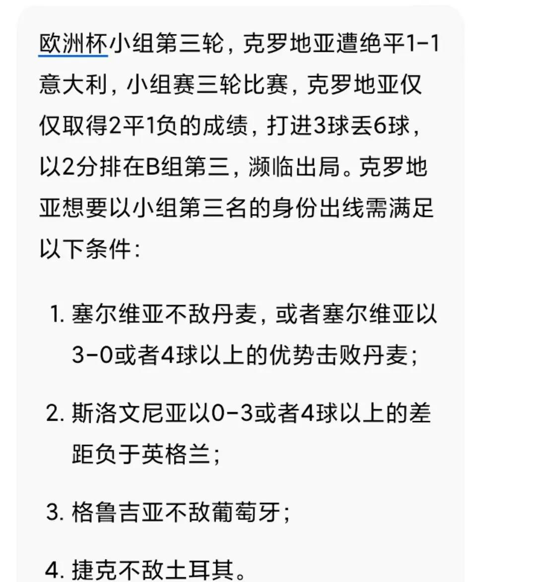克罗地亚主场不敌俄罗斯，出线形势岌岌可危